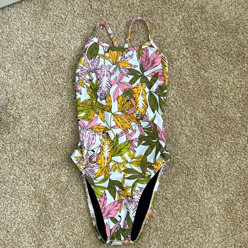 Jolyn colorful tiger print jackson onesie